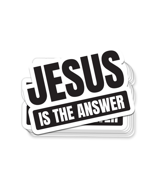 Jesus Is The Answer Decal