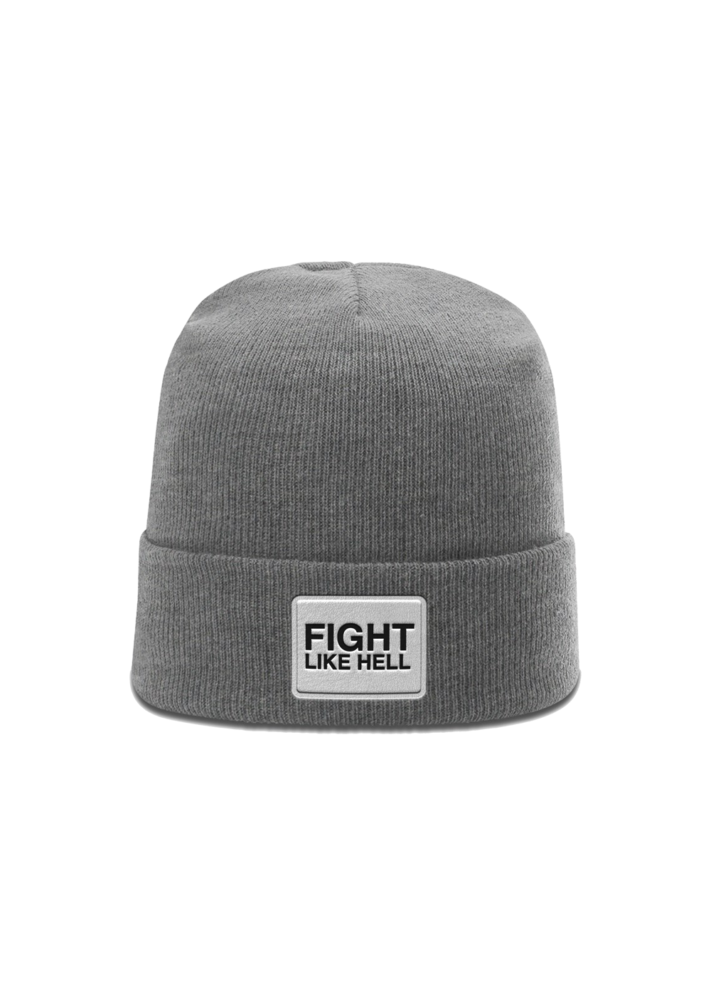 Fight Like Hell Leather Patch Beanie