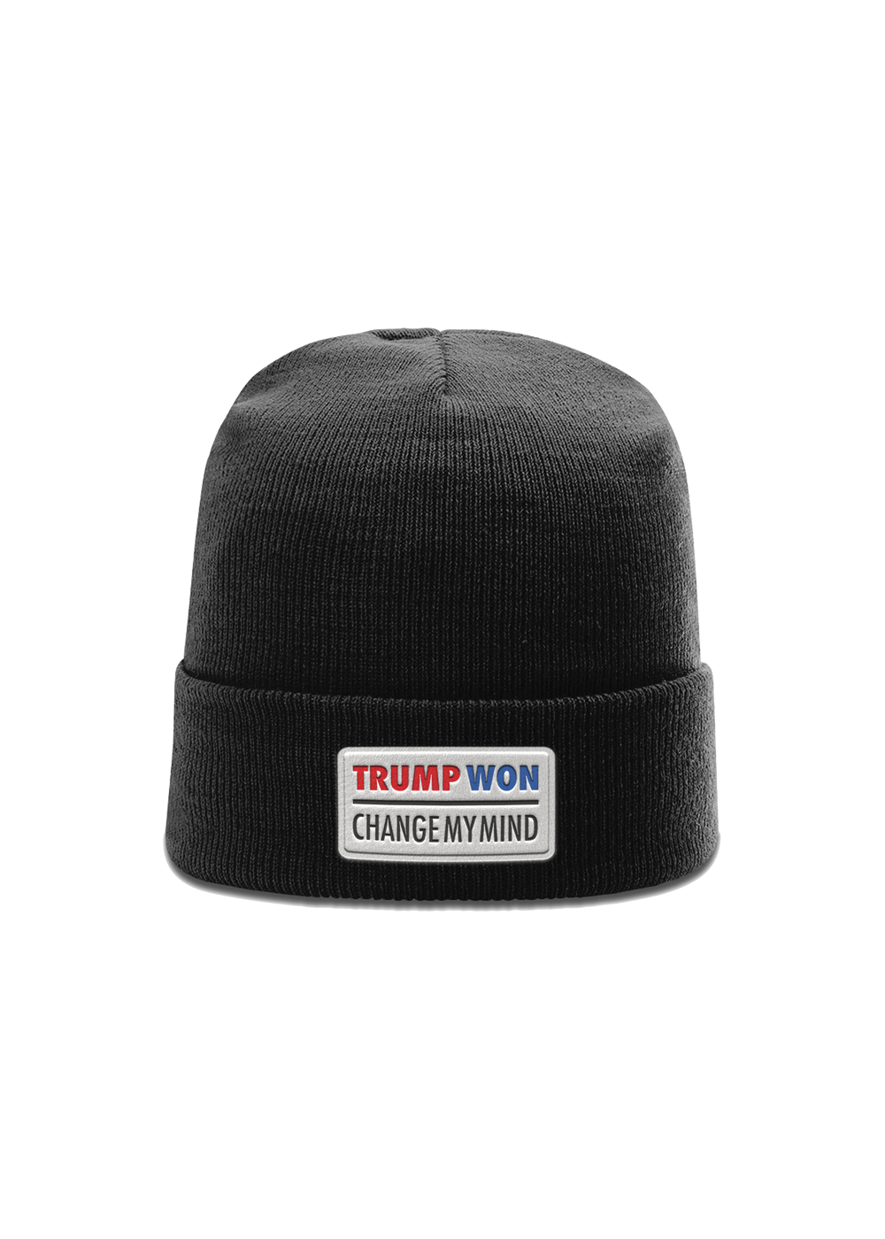 Trump Won Leather Patch Beanie