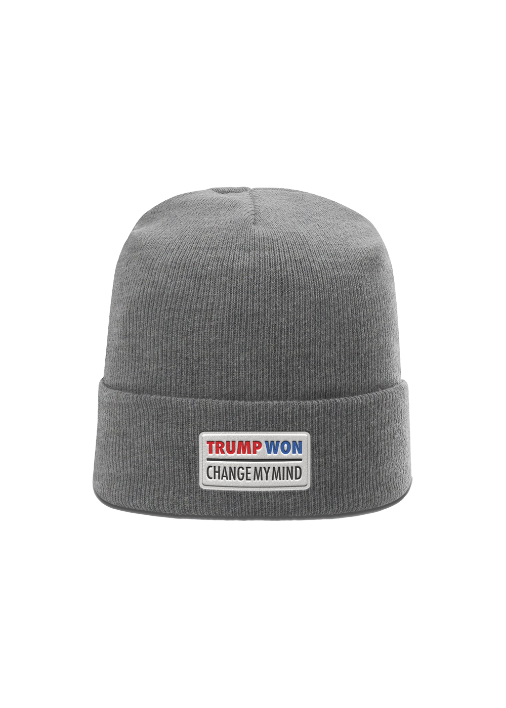 Trump Won Leather Patch Beanie