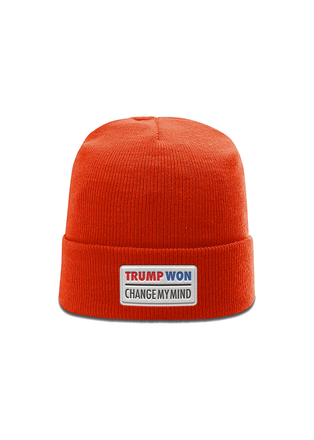 Trump Won Leather Patch Beanie