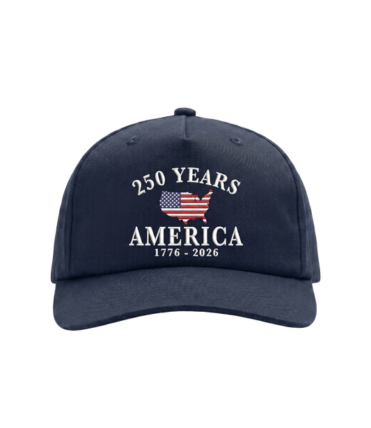 250 Years America Embroidered Trucker Hat