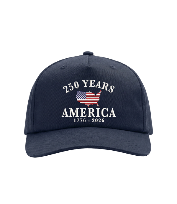 250 Years America Embroidered Trucker Hat