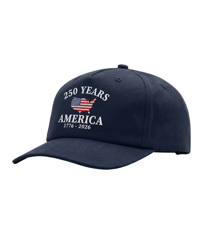 250 Years America Embroidered Trucker Hat
