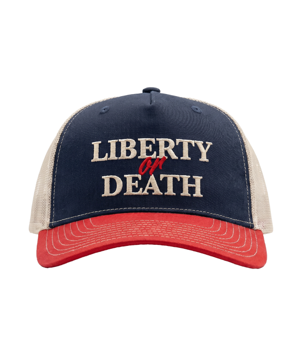 Liberty or Death Embroidered Trucker Hat