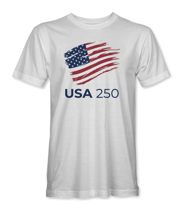 USA 250 Brush Flag T-Shirt