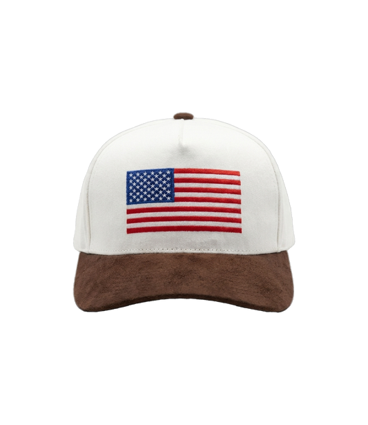 American Flag Suede Hat