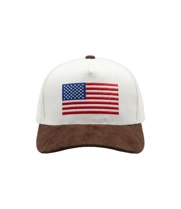 American Flag Suede Hat