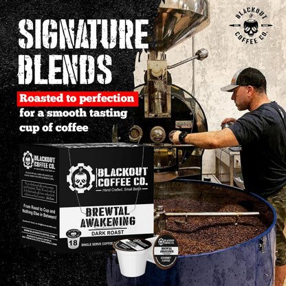 BREWTAL AWAKENING DARK ROAST COFFEE PODS 18CT