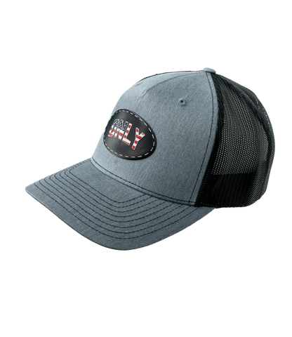 Only Leather Patch Hat