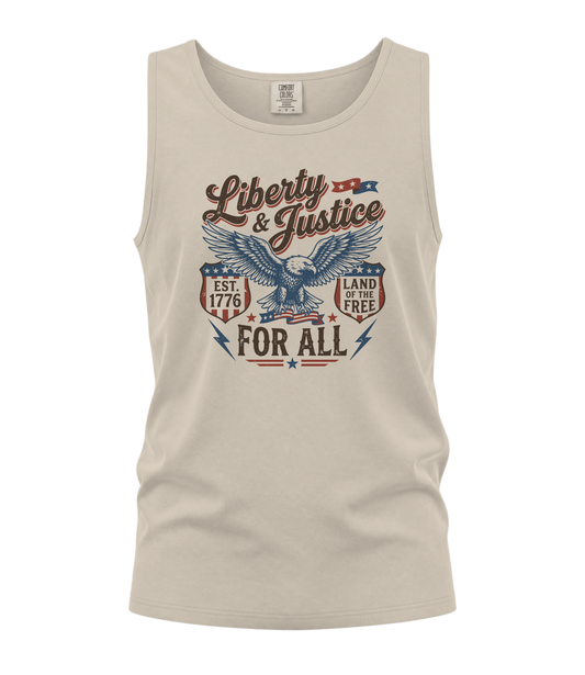 Liberty & Justice For All Tank Top
