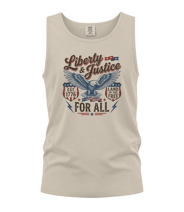 Liberty & Justice For All Tank Top