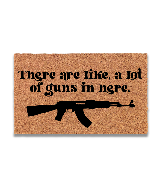 A Lot Of Guns Doormat
