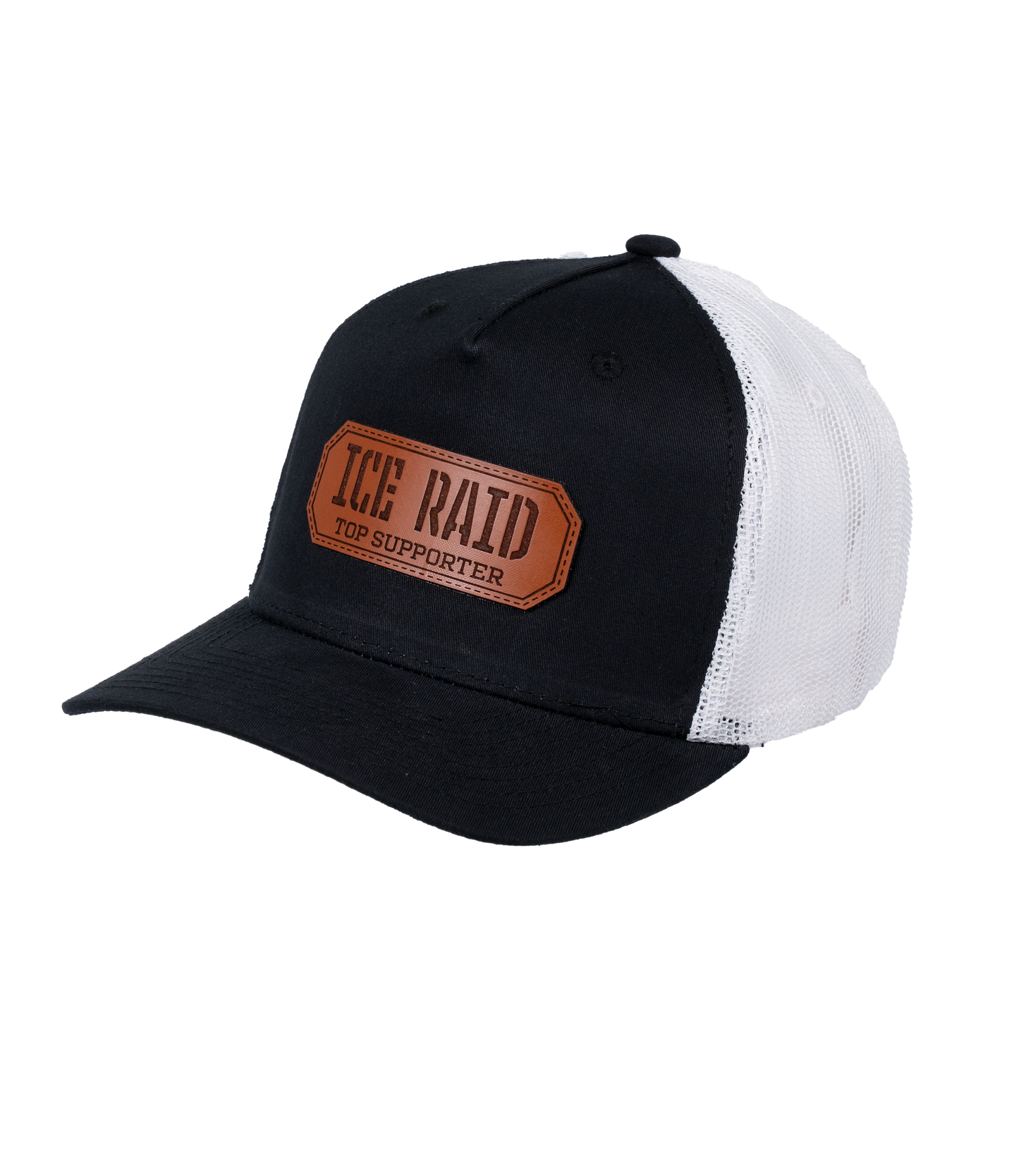 ICE Raid Top Supporter Leather Patch Hat