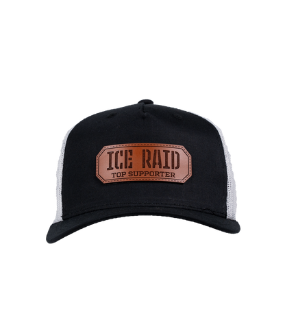 ICE Raid Top Supporter Leather Patch Hat
