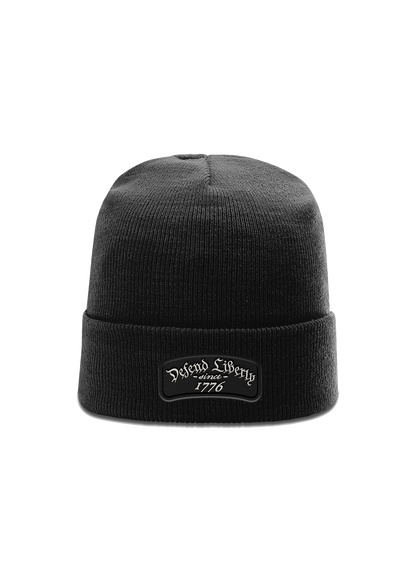 Defend Liberty Leather Patch Beanie
