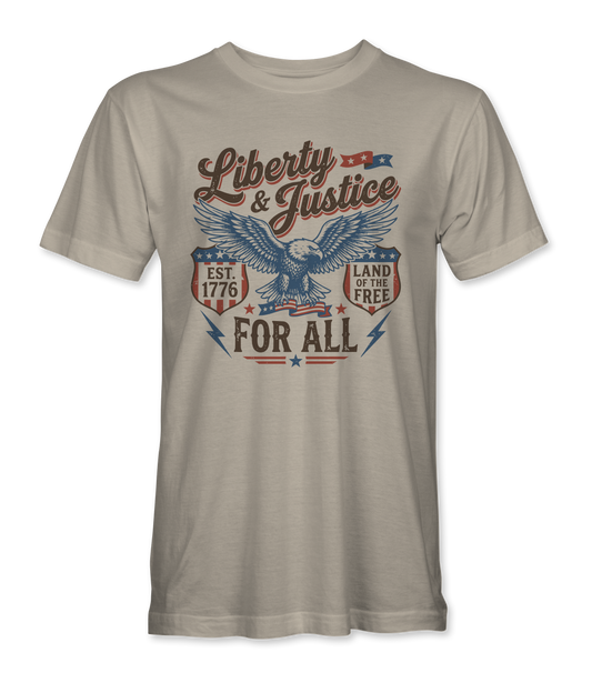 Liberty & Justice For All T-Shirt front
