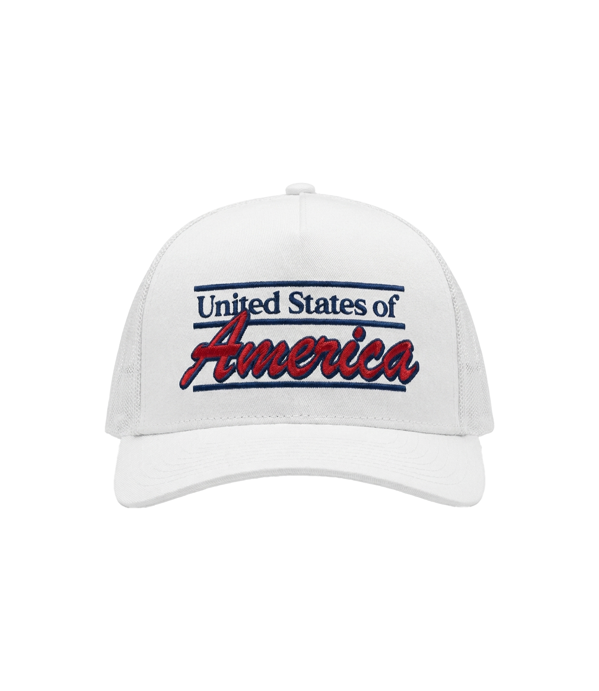 United States of America Rope Hat White front