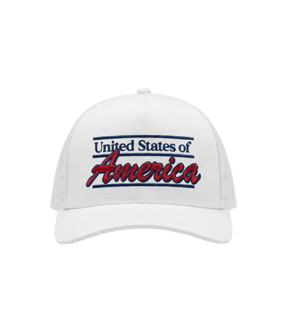 United States of America Rope Hat White front